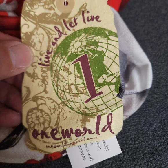 One World Womens 2X Christmas Poinsettia Nutcracker Print V Neck Tunic Top - Picture 7 of 9